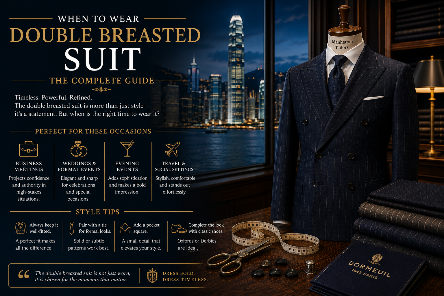 When to Wear a Double Breasted Suit: The Complete Style Guide