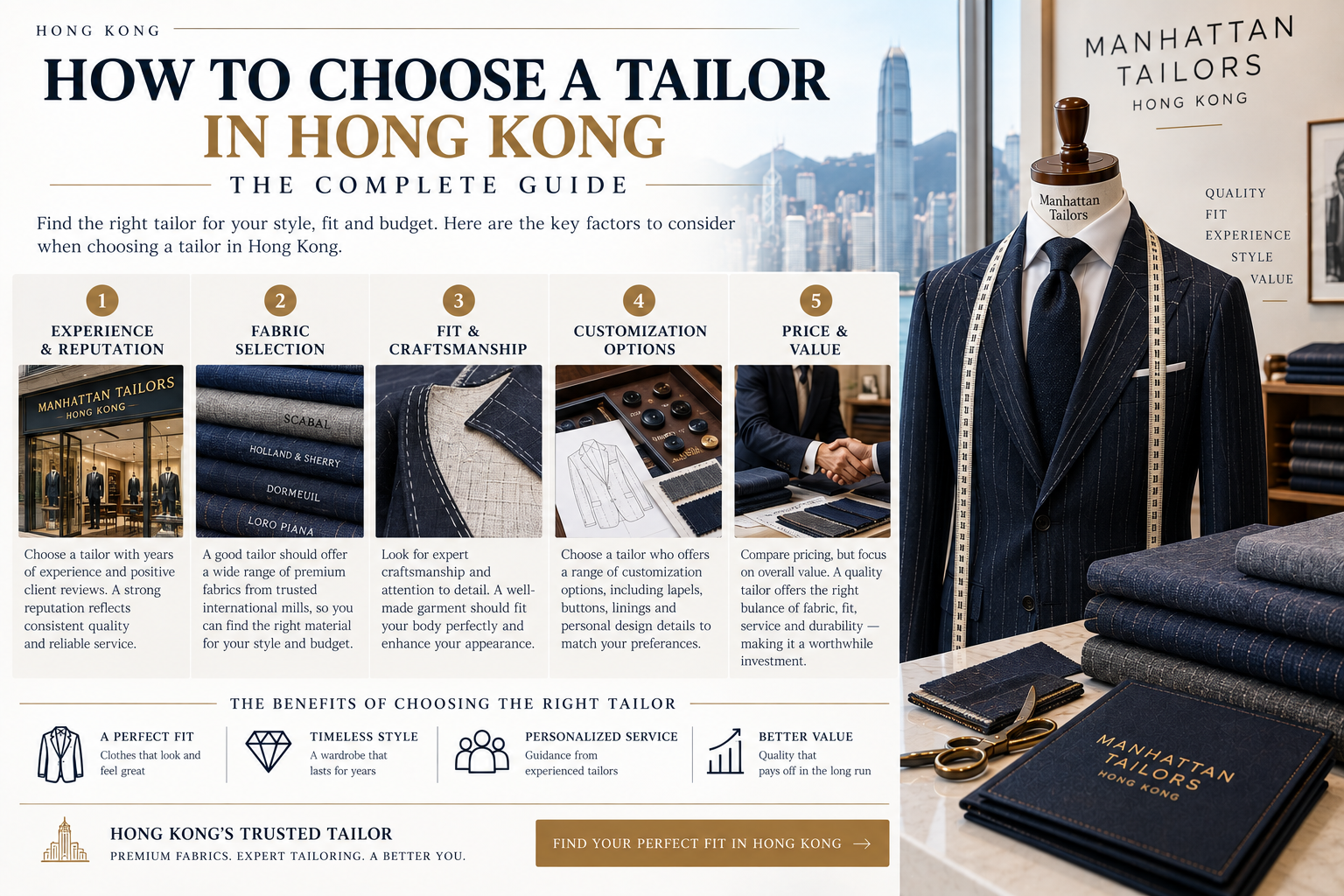 How to Choose a Tailor in Hong Kong: What to Look For, What to Ask, and What to Avoid